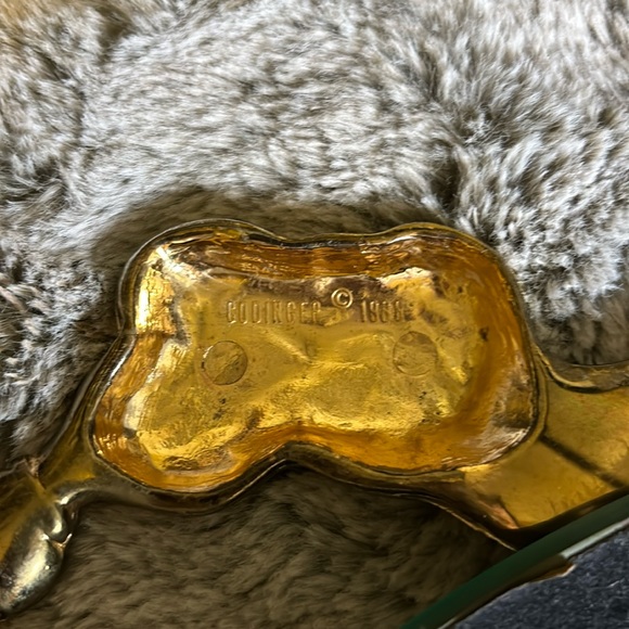 Vintage Godinger 1988 Large Bow Handle Oval Mirrored Tray - Picture 6 of 9